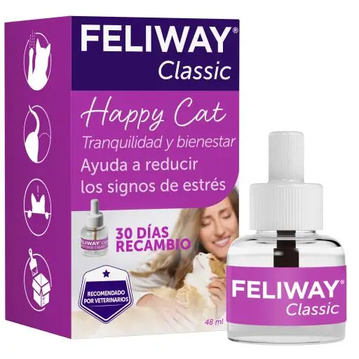Feliway Recambio para difusor 48ml - Difusor para el hogar para gatos éstresados