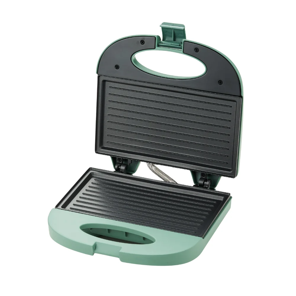 MyWave MWGRI-750 green basic sandwich maker with 750W Grill fixed plate