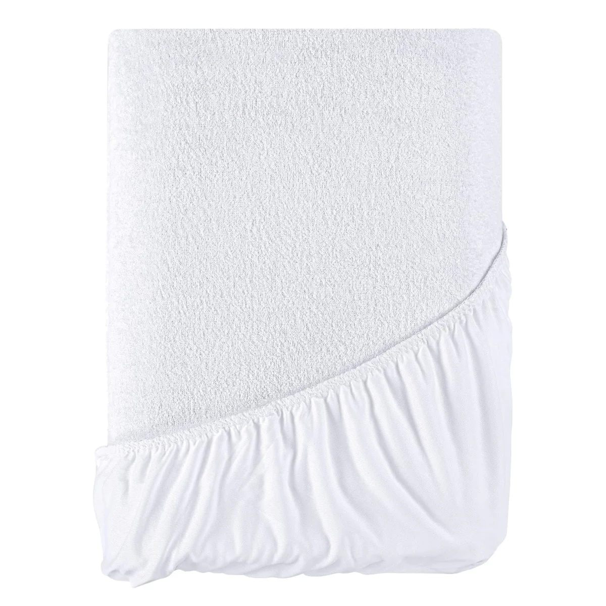 Protector de colchón Cubre colchón Ajustable de Rizo Impermeable y Transpirable. (Todas Las Medidas Disponibles). (Cama 60x120cm 90x190/200cm 105x190/200cm 135x190/200cm  150 x 190/200 cm