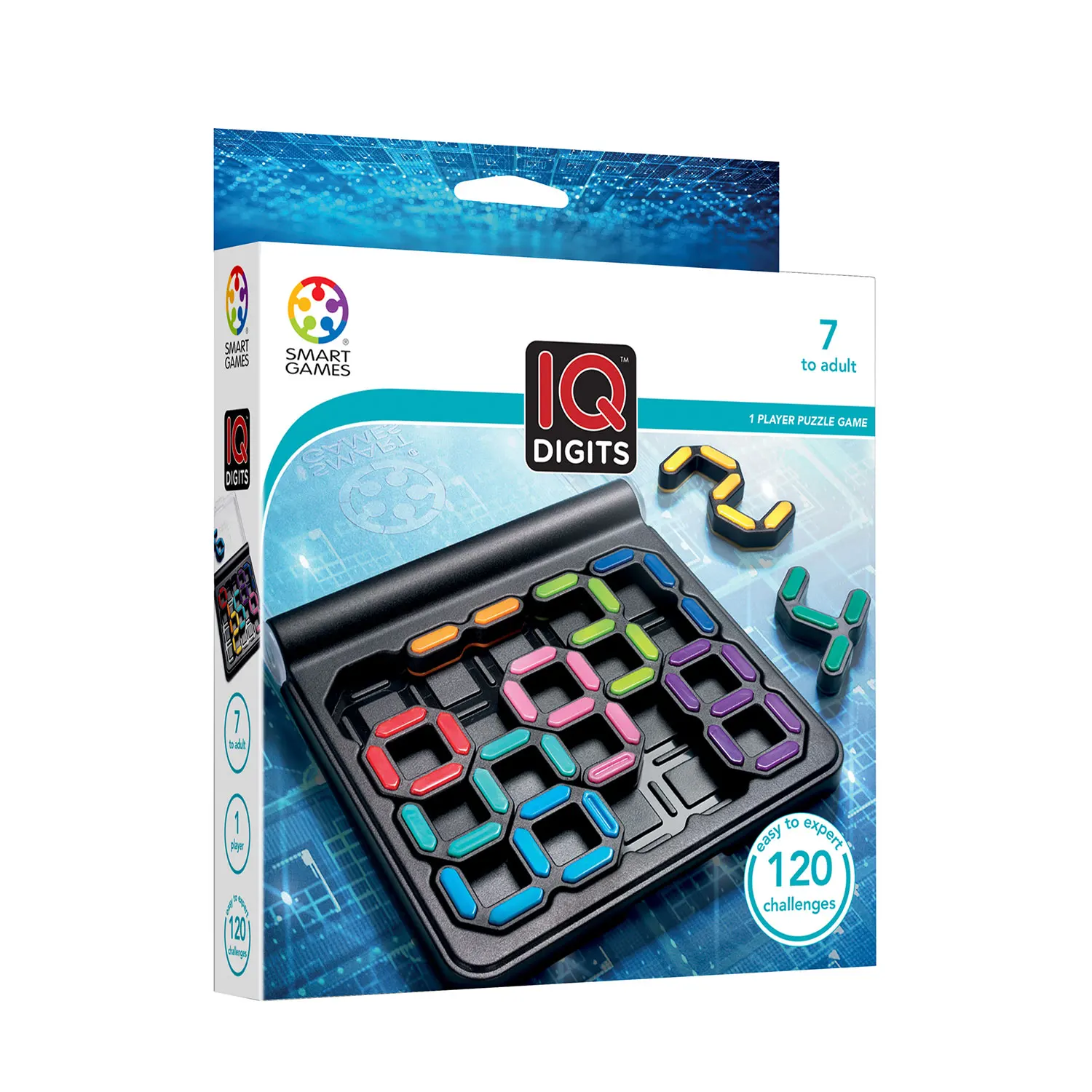 Smart Games - IQ Digits | Juegos De Mesa Niños 7 Años | Juegos Educativos 7 Años | Rompecabezas Niños Y Adultos | Puzzle 7 Años | Juegos Niños 7 Años