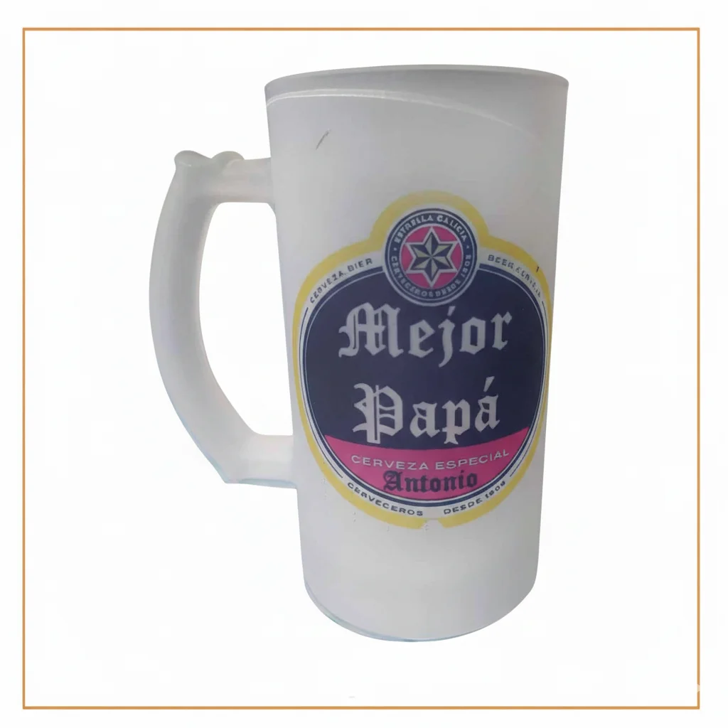 Tocaregalar. Jarra Cerveza Mejor Papá Personalizada. Día del padre. Regalo Original.