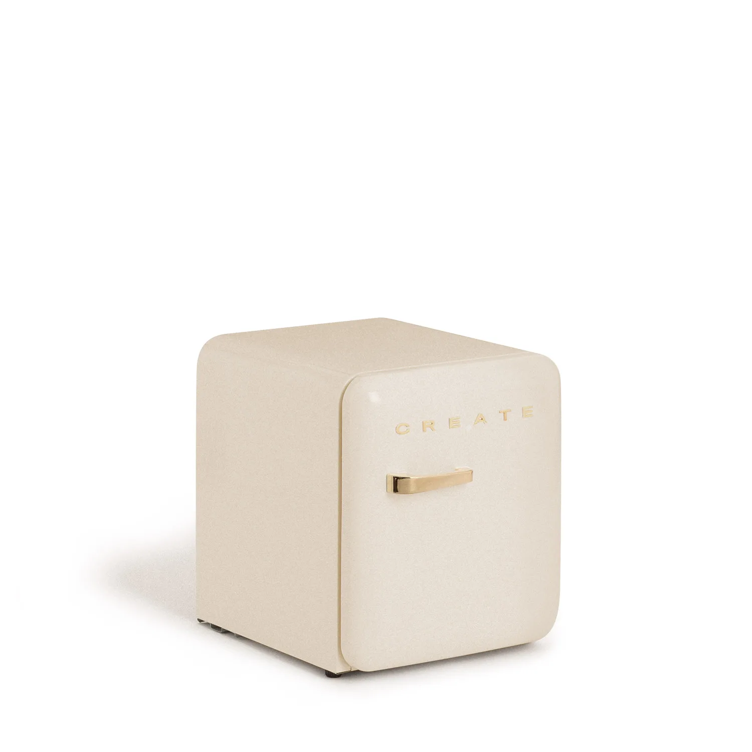 Create - retro fridge 48l gold - refrigerator, retro vintage aesthetics