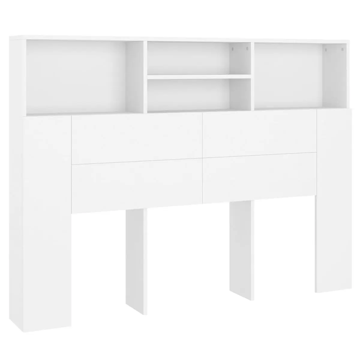 VidaXL headboard with 4 compartments White 103,5x140x19 cm