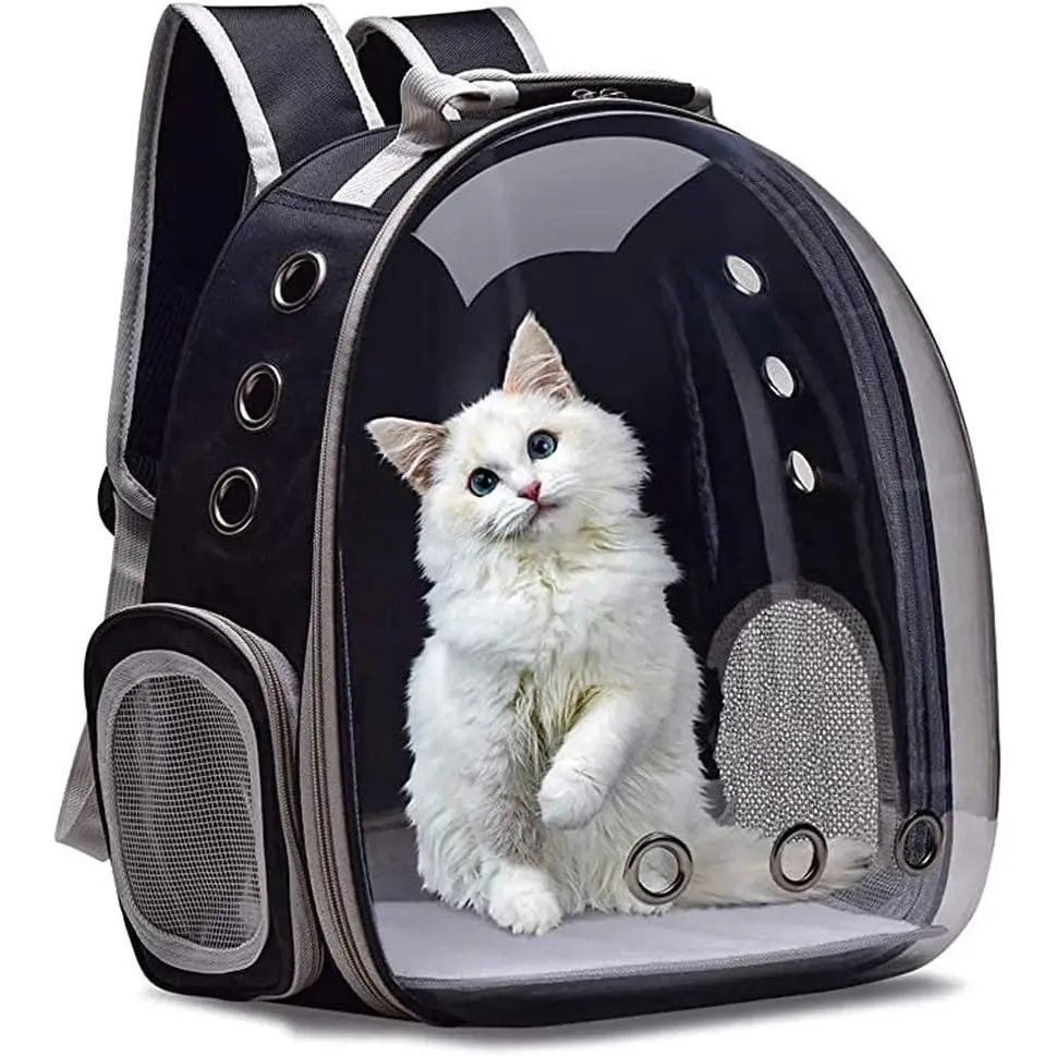 Mochila transportín para mascotas Prowalk, translúcida 🐾