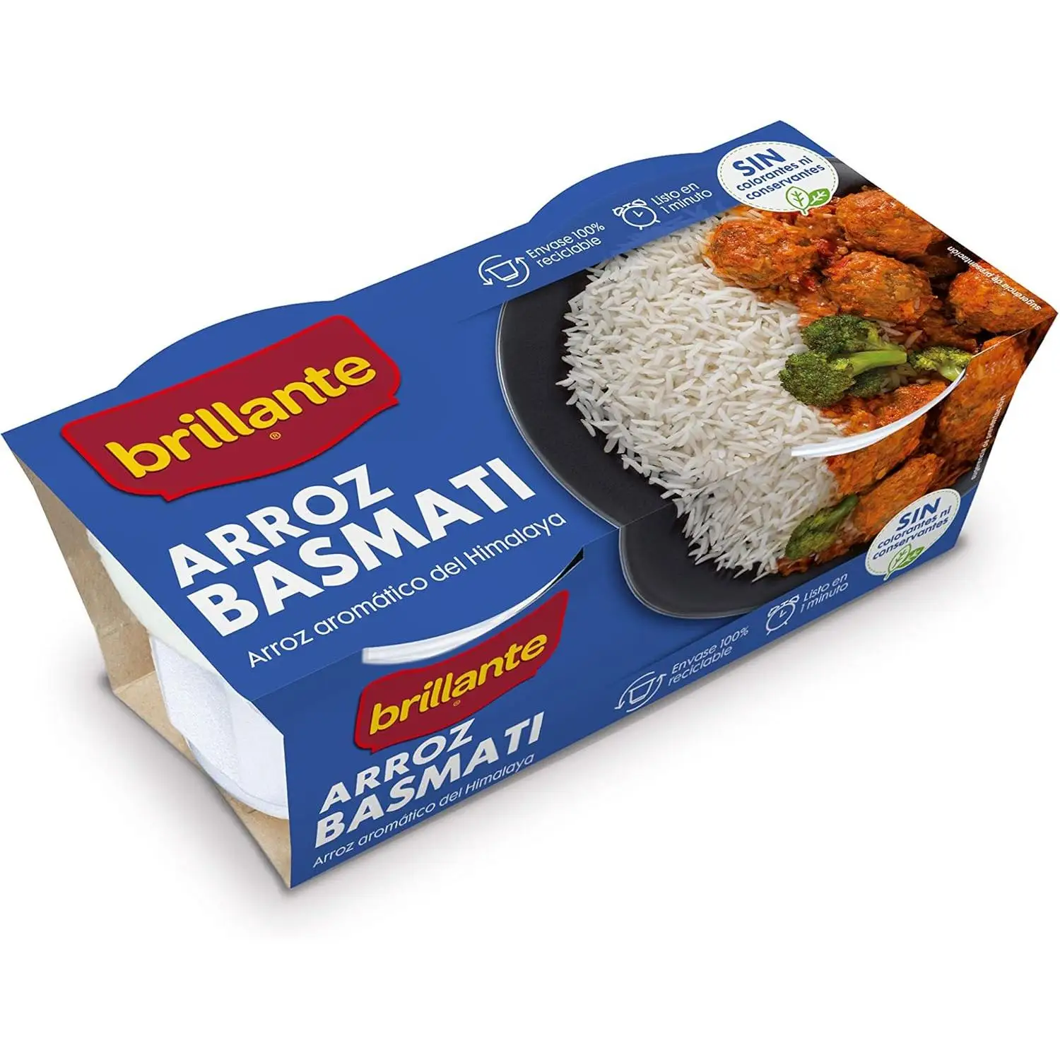 Box of 8 packs basmati shiny rice 2 x 125g