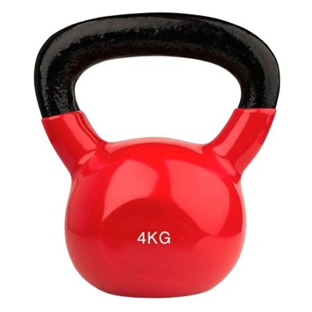 OZIO FITNESS Kettlebell Pesa Rusa con Recubrimiento de Vinilo 4kg Fitness Musculación