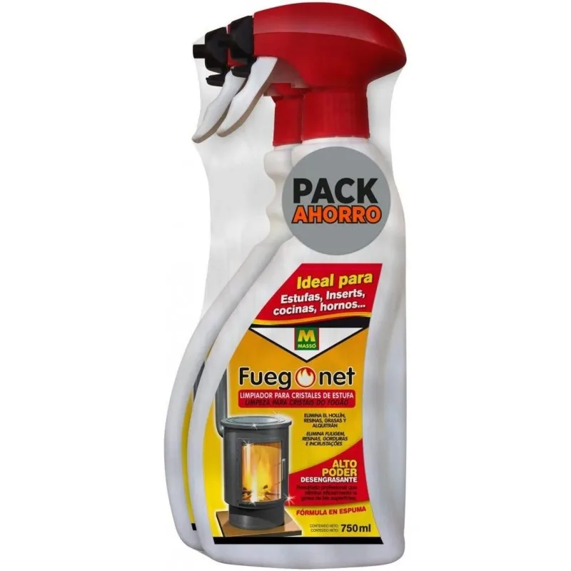 LIMPIACRISTALES ESTUFA FUEGONET PACK-2