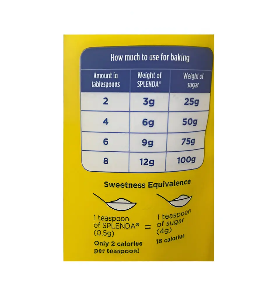 Splenda bag granulado125gr-low fat granulated sweetener