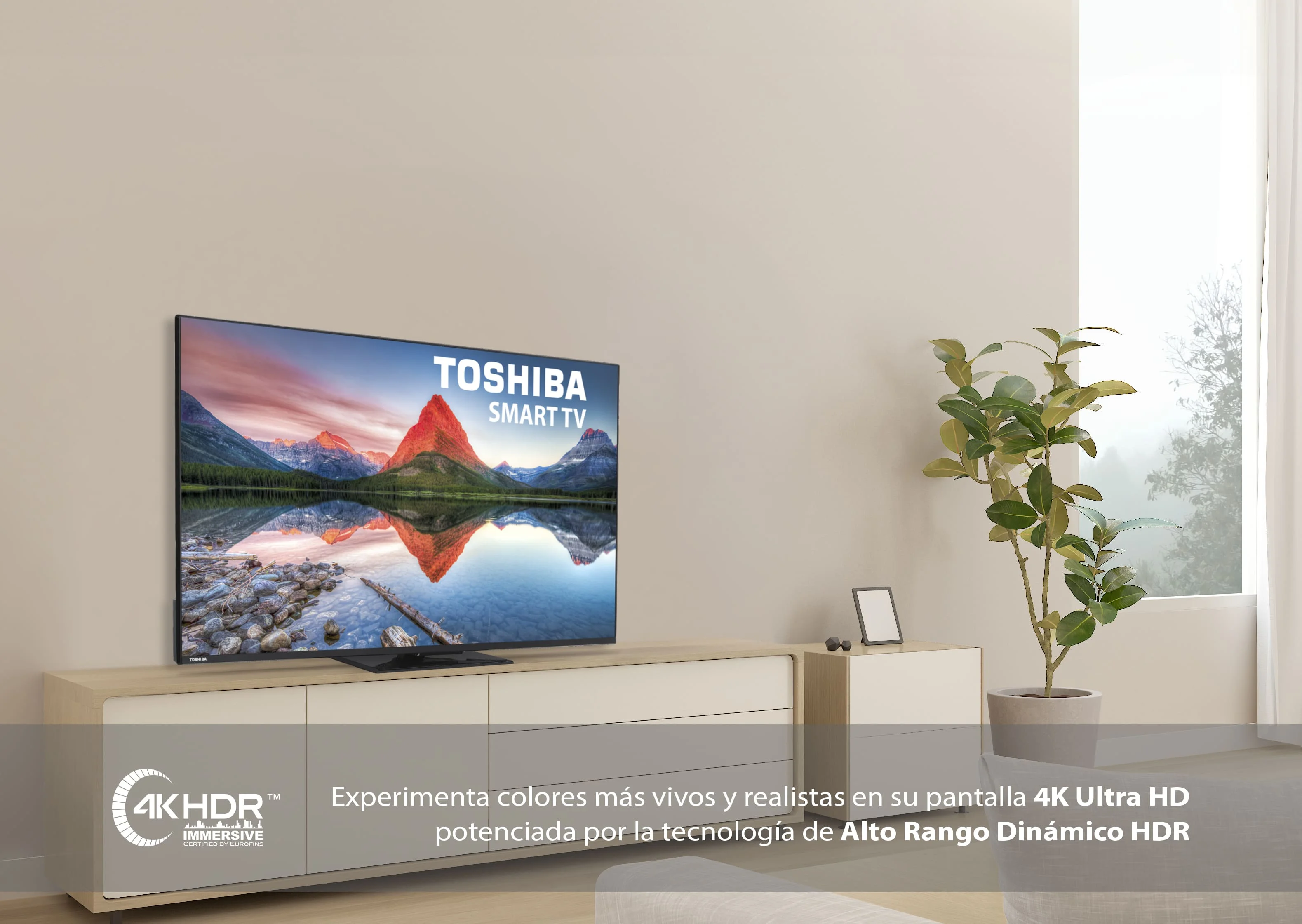 TELEVISION TOSHIBA 50" 50UV3463DG UHD SMART TV PEANA - Televisión Netflix HBO Disney+
