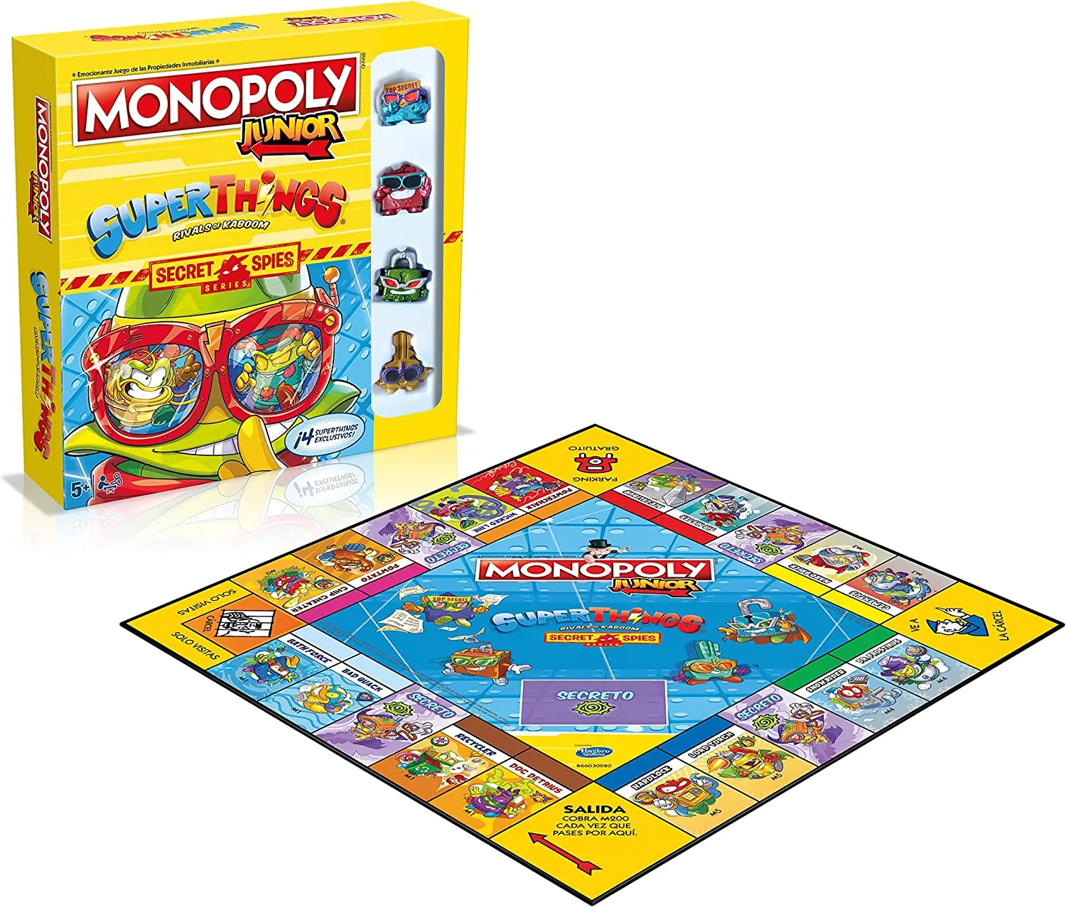 Monopoly Junior Superthings - Spanish children's board game featuring exclusive Super Things characters, ideal for family entertainment with 2-4 players. #2