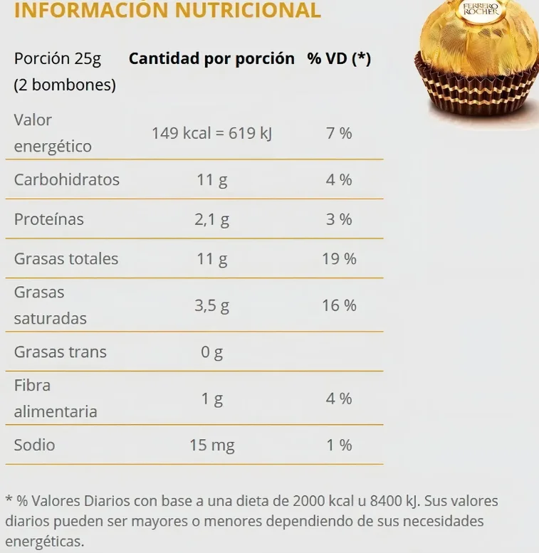 Ferrero 30 units (375 g) – chocolate with hazelnut, ideal as a gift for special occasions