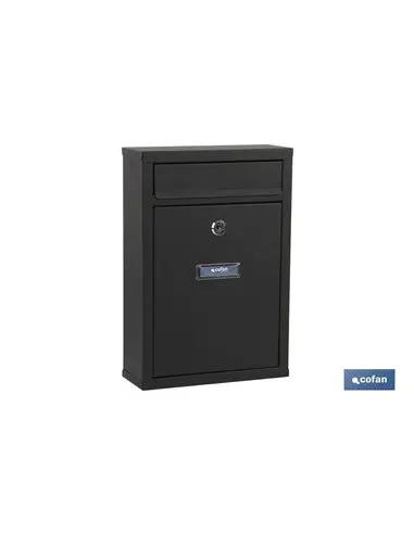 Cofan green outdoor mailbox letter model 320x215x85mm - weather resistant