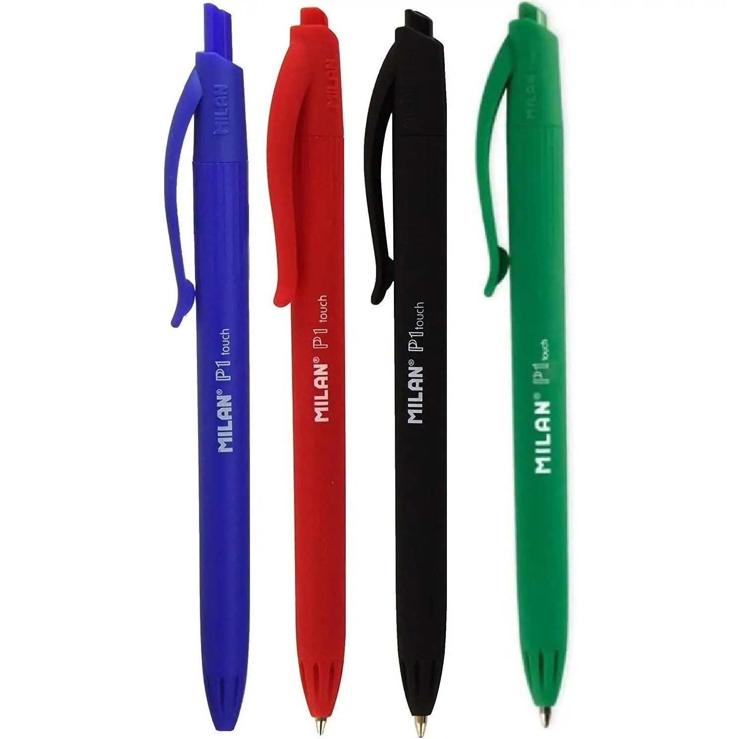 MILAN. Milan pen P1 touch. Soft and pleasant touch. Retractable with 1 mm soft slip tip. Clip on top