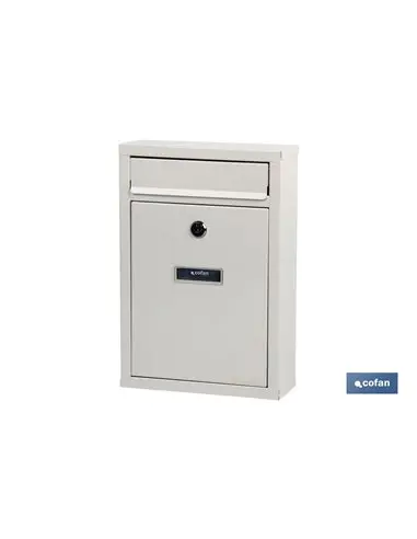 Cofan green outdoor mailbox letter model 320x215x85mm - weather resistant