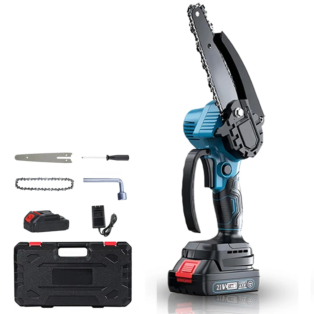 3000W 6Inch Electric Chain Saw Handheld Mini Chainsaw Tree Wood Cutter Pruning Garden Power Tool For Makita 21V Battery