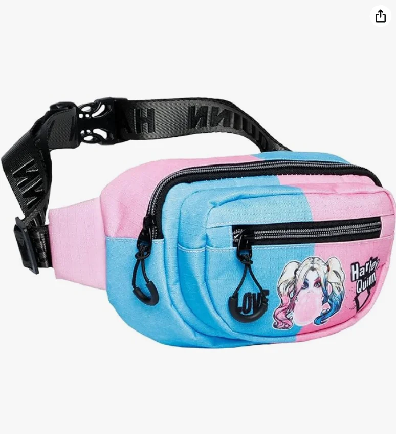 Harley Quinn Bad Girl Fanny pack Glaze Unisex adult, Multicolor, one size KARACTERMANIA