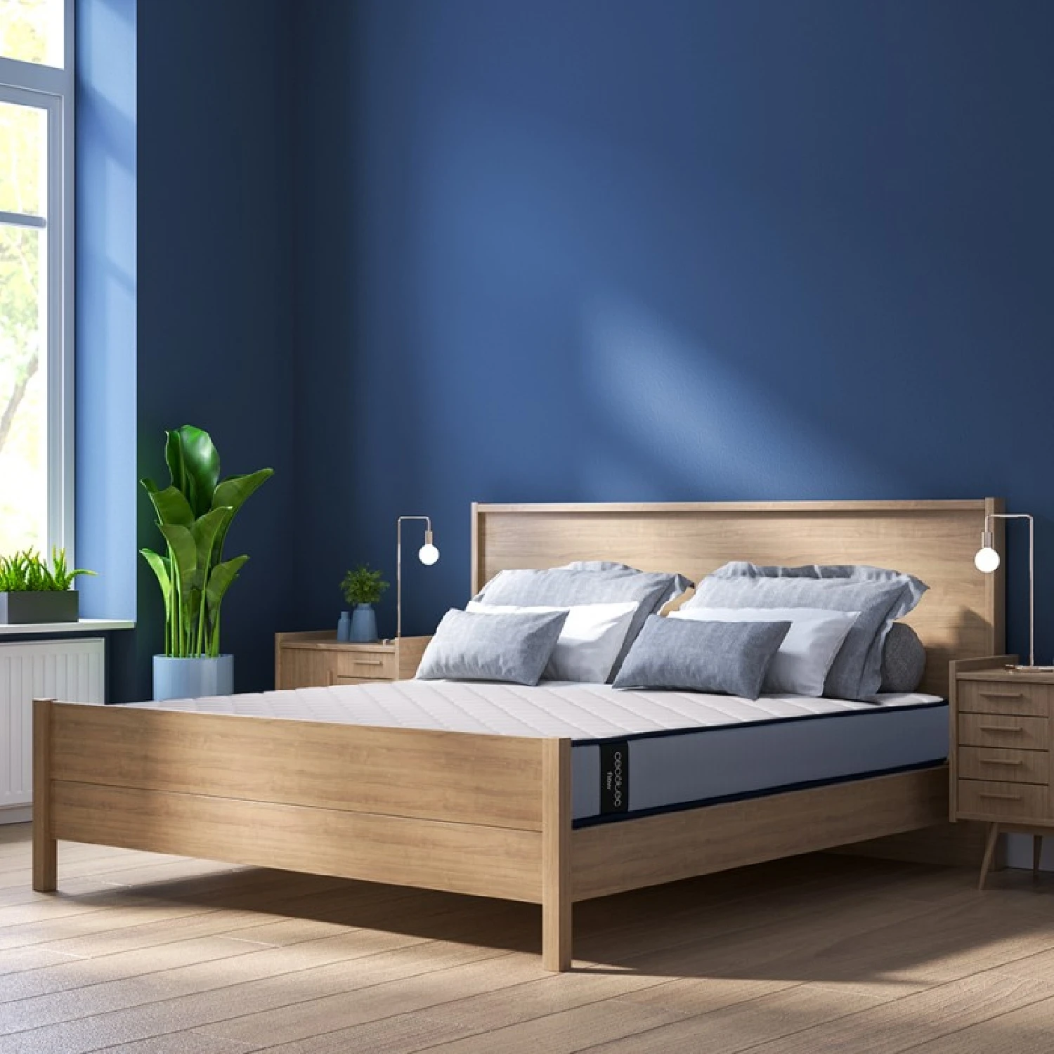 Cecotec Colchón Viscoelástico Flow ViscoCare 1900 135x190cm.Multicapa, Altura 21 cm, Núcleo FoamTech, Firmeza Alta