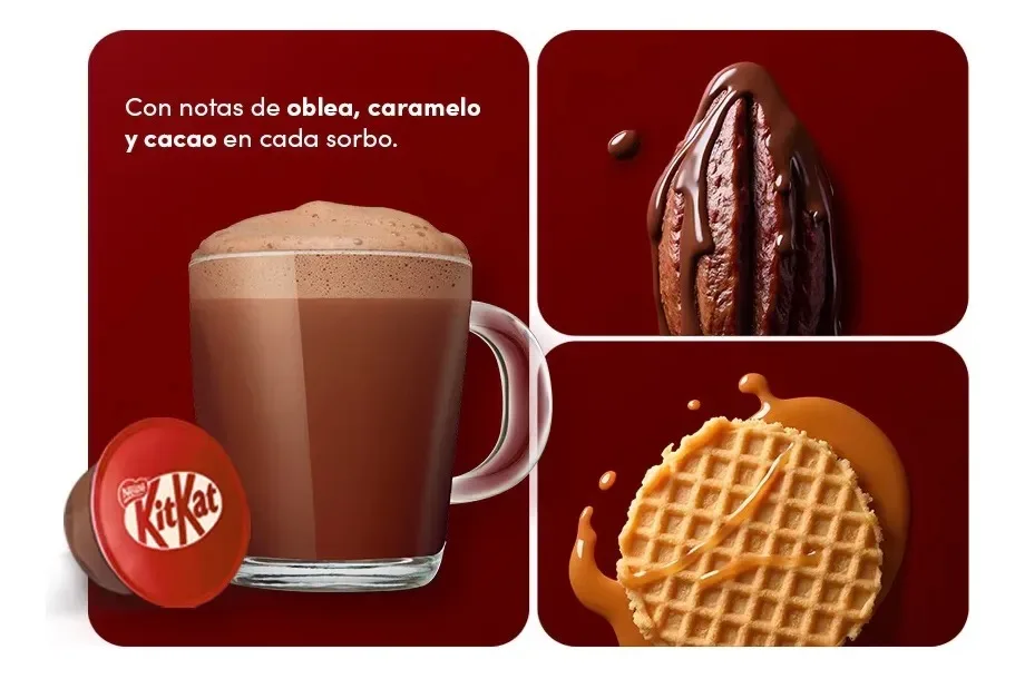 Dolce gusto nescafé ®   Kitkat hot cocoa – 48 capsules (3 boxes) |   Exclusive presentation