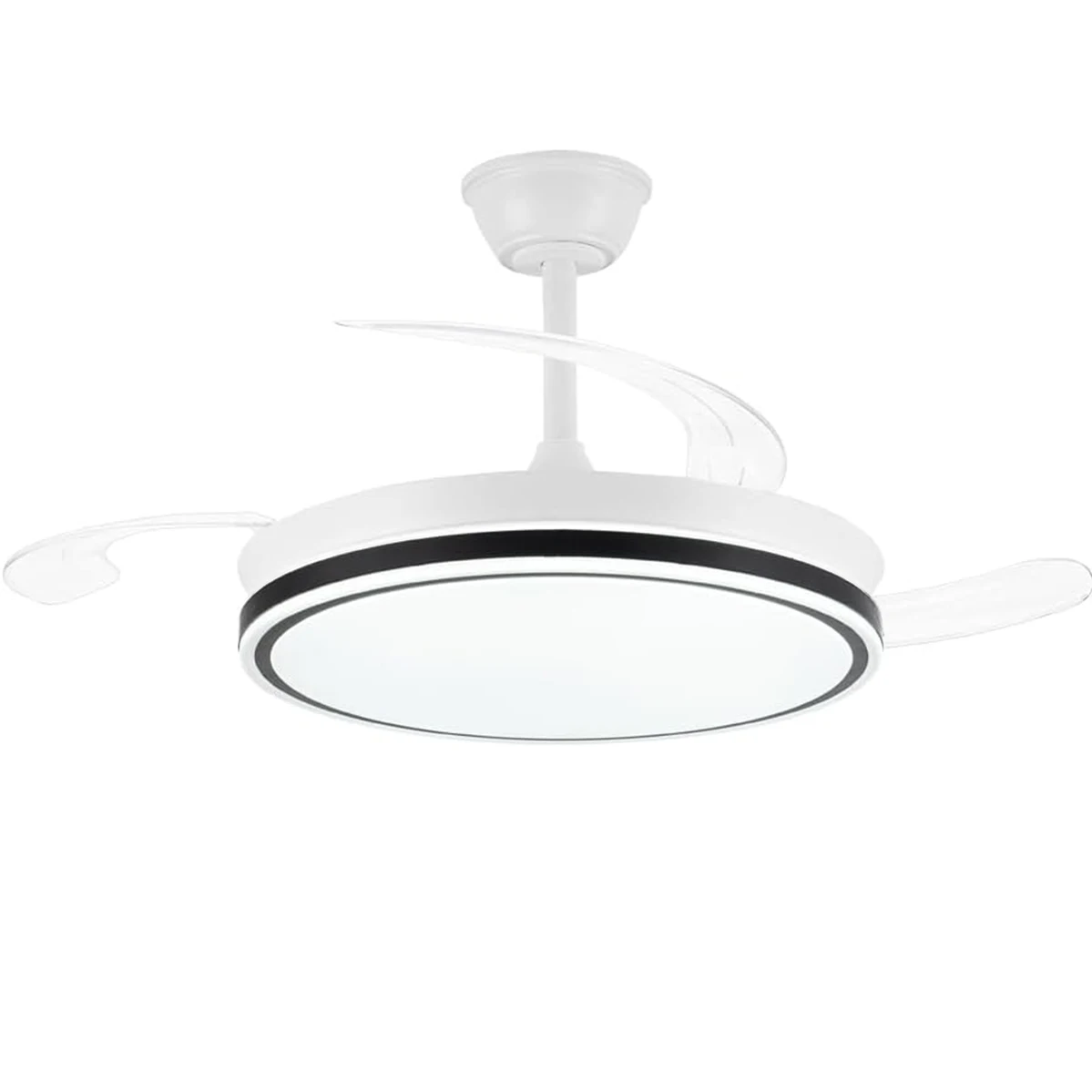 Ventilador de Techo con Luz LED 72W – Motor DC Silencioso – Aspas Retráctiles – 6 Velocidades, Luz Cálida, Día y Fría… — oferta en AliExpress