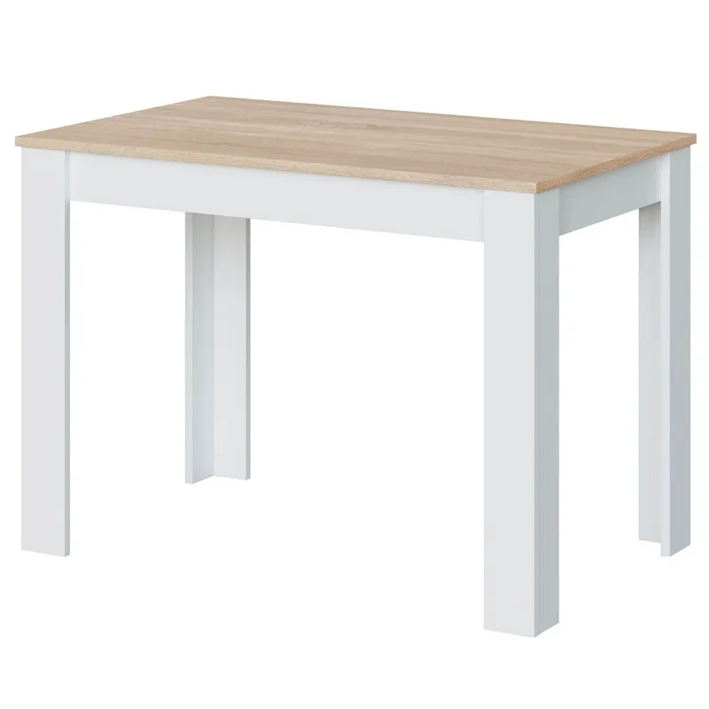 Miroytengo kitchen table Cloe auxiliary Color oak and White 78x109x67 cm