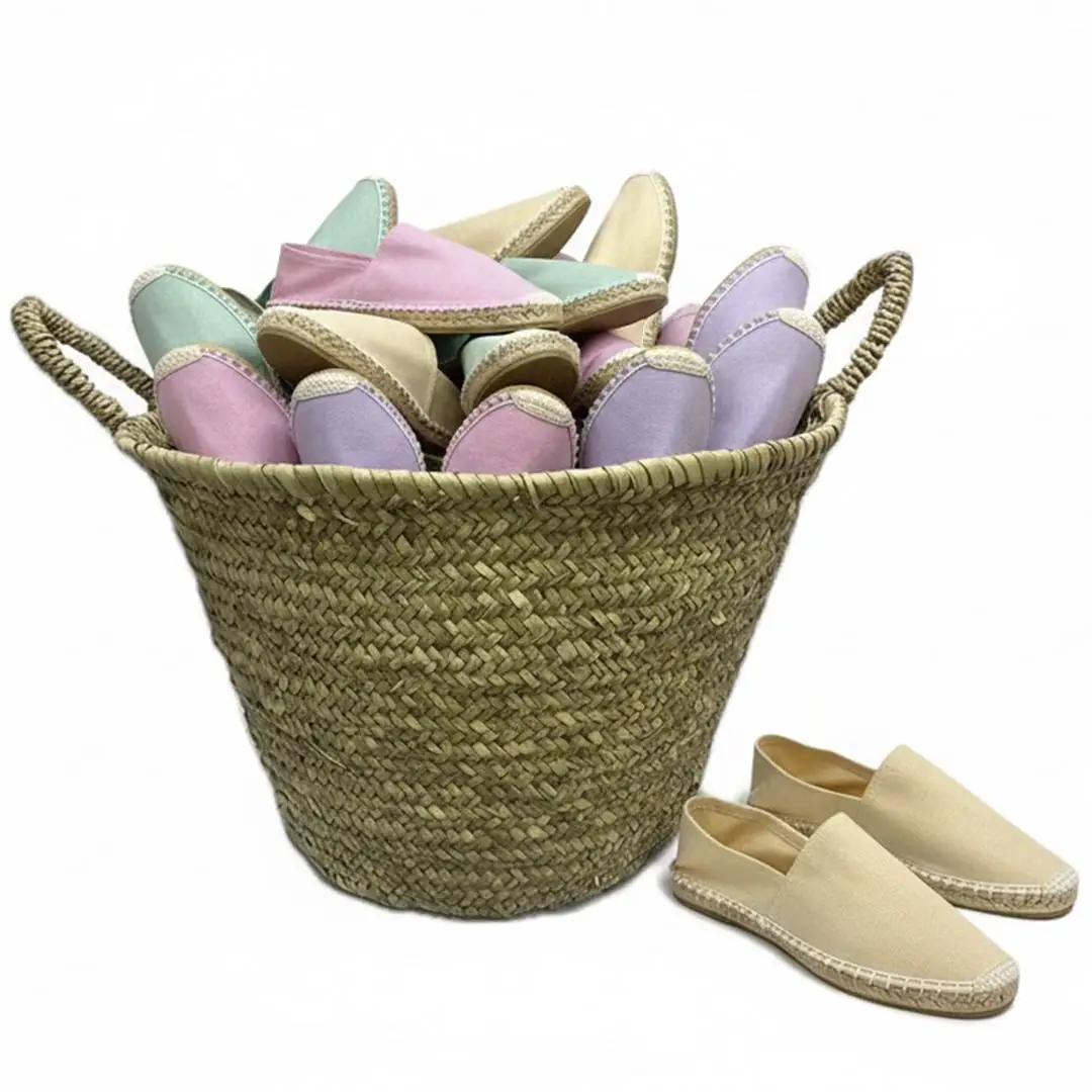 Alpargatas bodas Esparto (Pack 36/48 pares) (Regalo Capazo + Bolsas Celofán + Tarjetas + Cintas) mundiBODA Modelo 35009