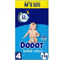 Pañales Dodot Bebé Seco Talla 4 - 33.28 € Pañales Dodot Bebé Seco Talla 4