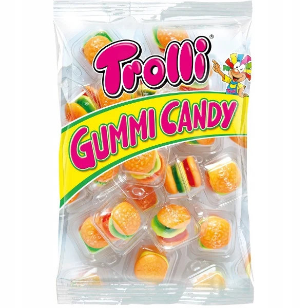 GOMINOLAS MINI BURGUERS TROLLI BOLSA 50 UNDS. SIN GLUTEN