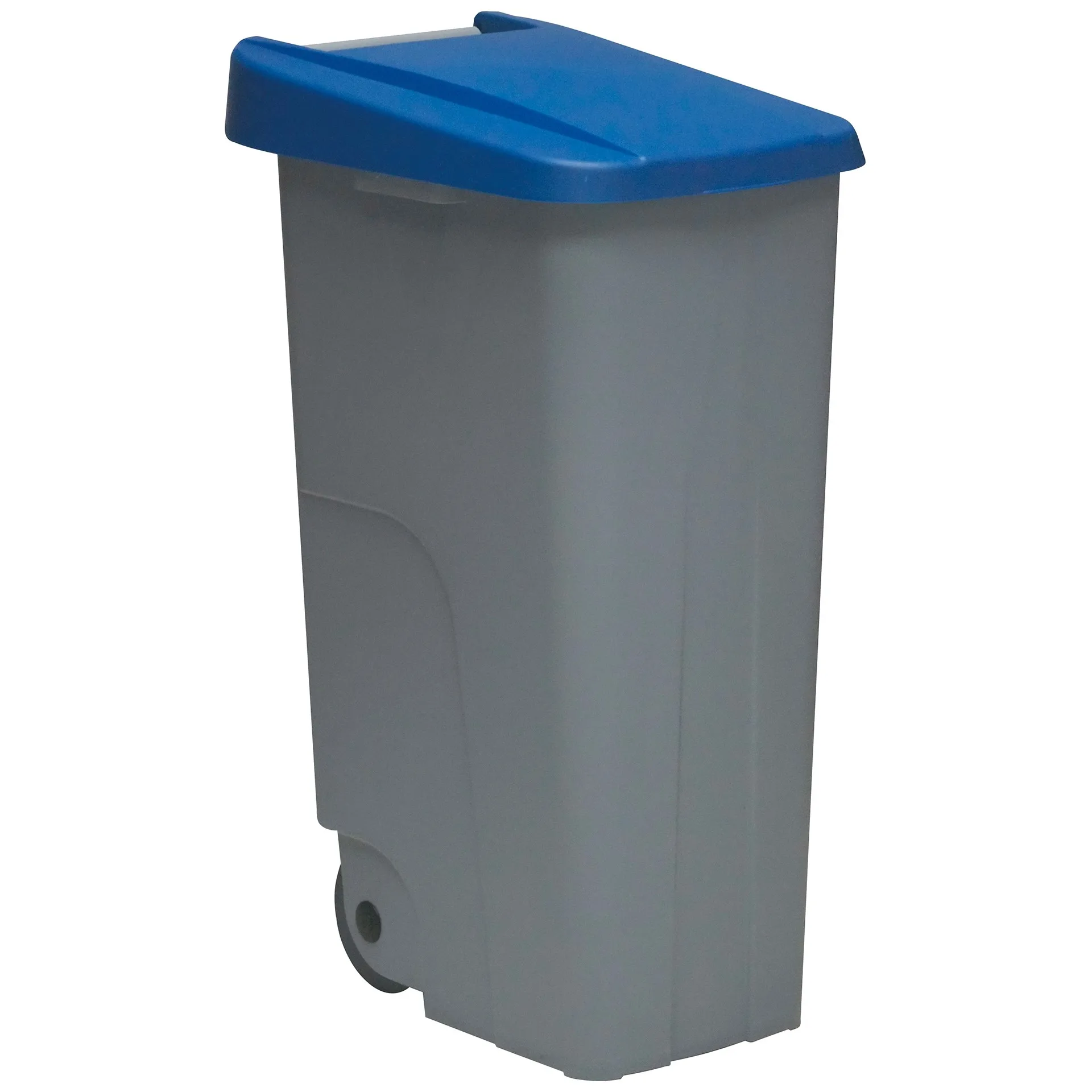 Well Home Contenedor Reciclo 110 litros Cerrado, Azul, 88x57x42 cm