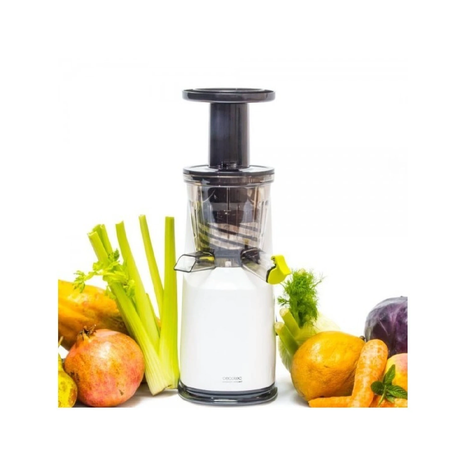 Cecotec Cecojuicer Compact cold press blender 45 rpm 3 positions Tritan drum BPA Free anti-drip cap 2 outlets for juice