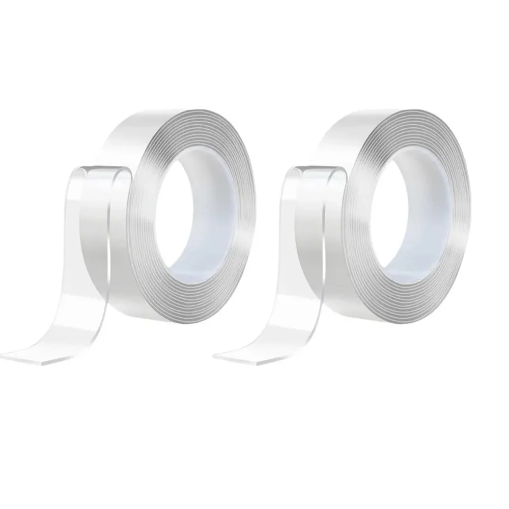 Cinta Doble Cara ExtraFuerte Transparente 3m x 2 unidades Multiusos Tiras Adhesivas Magica CRISCOLOR