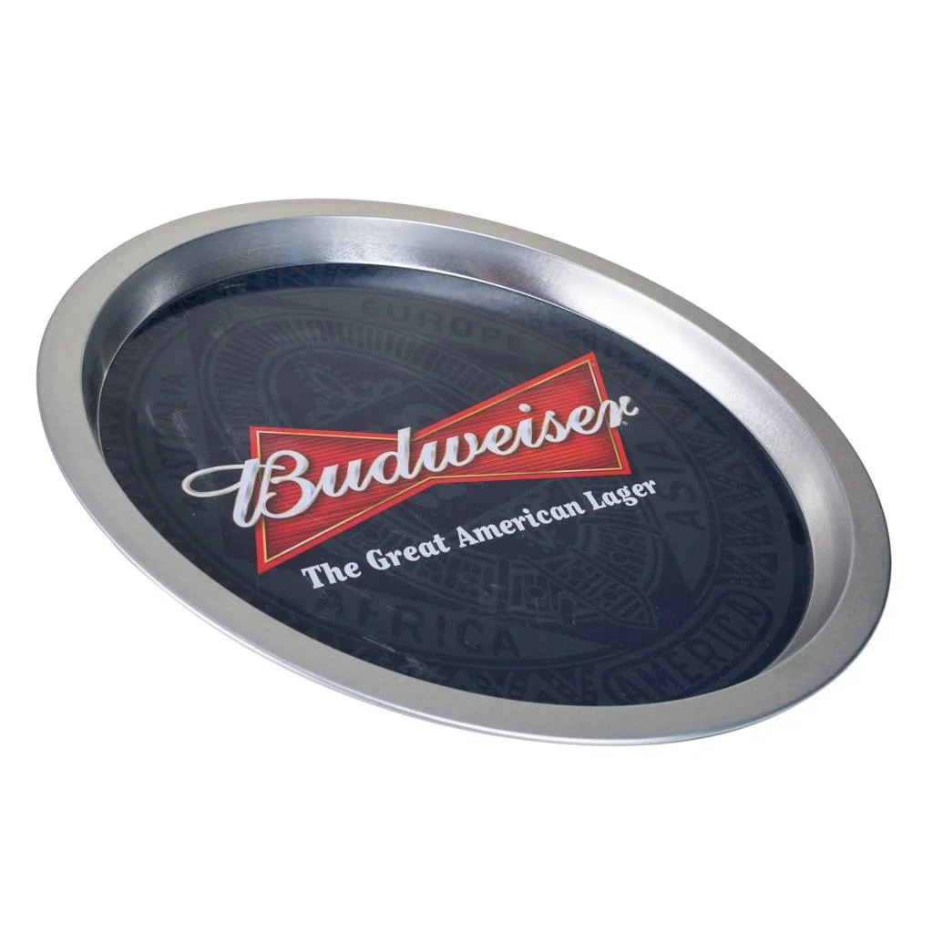 WANDERLUST DECO Bandeja de metal redonda 32x32x02h cm.Tiene 2 puertas