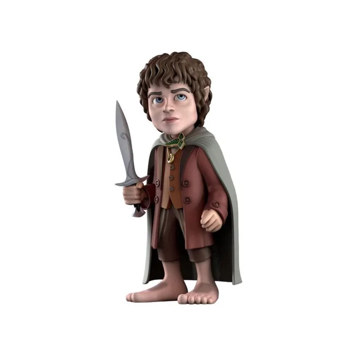 Minix Frodo Baggins Figure Model 143 - 12 cm collectible action figure made of high-quality PVC, featuring detailed design with elven cloak and the One Ring, perfect for fans of The Lord of the Rings and fantasy figurines.
