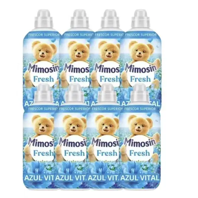 PACK de 8 - Mimosín suavizante concentrado extra fragancia Azul Vital fresh 8 botellas de 56 dosis- Mimosín suavizante concentrado hipoalergénico Suave y Delicado Caricias- Concentrado Sueño de Jazmin