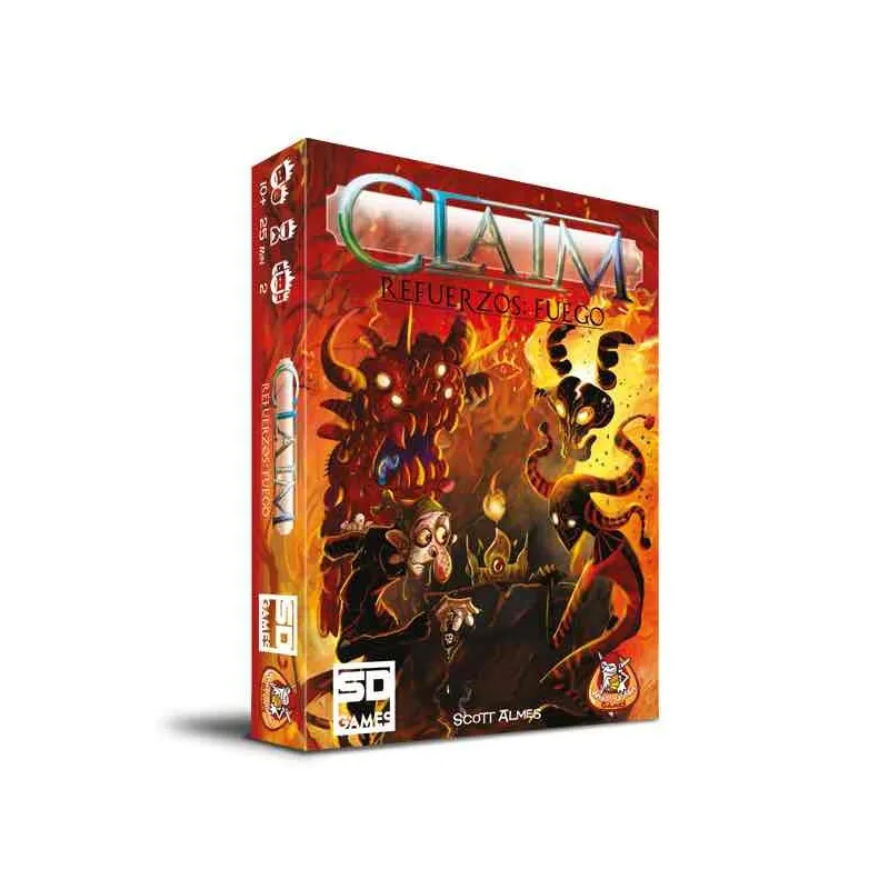 SD Games board game Claim reinforcements: fire Pegi 10-elemental fire, demons and rogues