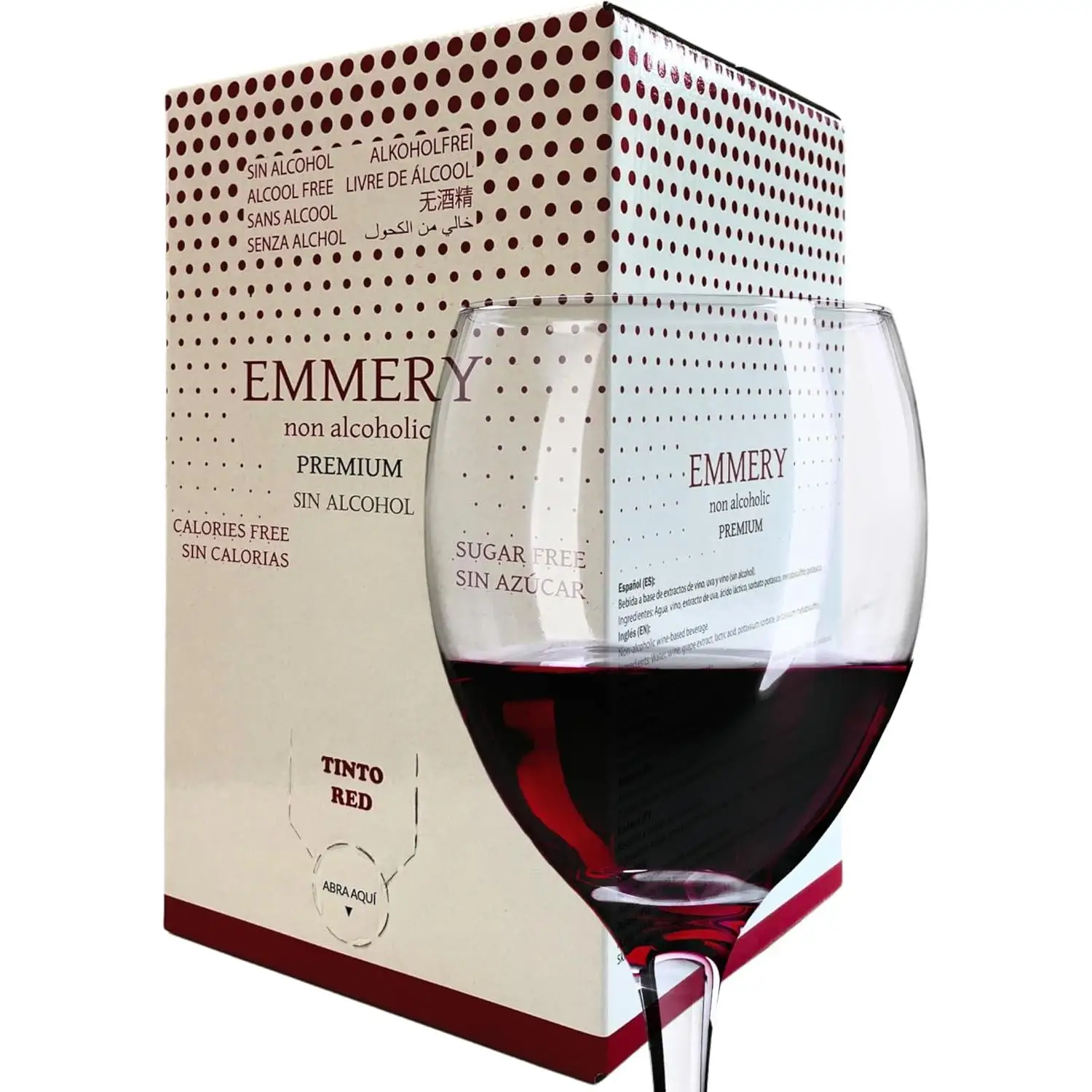 Vino Tinto sin Alcohol Emmery - Bag In Box 10L