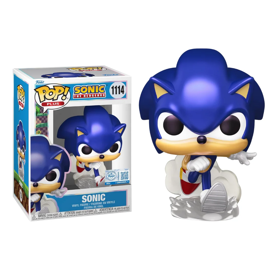 FUNKO POP! SONIC THE HEDGEHOG - SONIC, 87228, Nº 1114, TIENDA CON LICENCIA OFICIAL, ENVIO 24-48 HORAS PENÍNSULA, VIDEOJUEGO, FIGURA, CABEZÓN, MUÑECO, JUGUETE