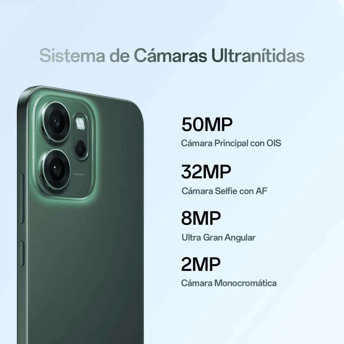 Teléfono – OPPO Reno14 F 5G Versión EU Smartphone, 8GB+256GB Móvil, Cámara 50MP+32MP con Flash de Fotografía AI, Gran Batería de 6000 mAh, Video 4K, Snapdragon® 6 Gen 1, Editor AI 2.0, Pantalla AMOLED de 6.57″ 120 Hz 4