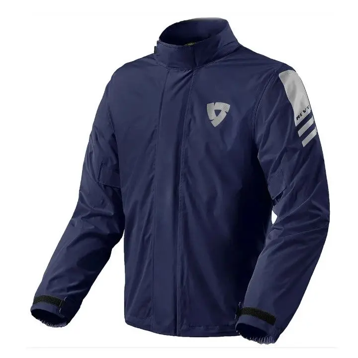 Revit Cyclone 3 H2O Waterproof Jacket for Men, ultralight polyester with PU water-repellent treatment, 100% waterproof Hydratex Lite membrane, adjustable cuffs, and elastic waist, perfect for motorcycle clothing.