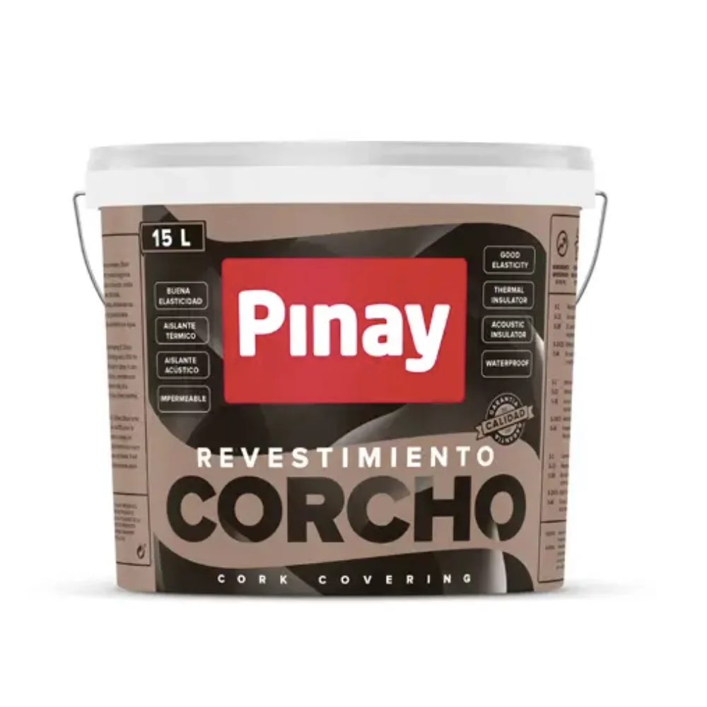 REVESTIMIENTO DE CORCHO Elaborado con Corcho Natural | Aislamiento Térmico y Acústico | Impermeable Al Agua de Lluvia | Gran Adherencia | Fácil Aplicación