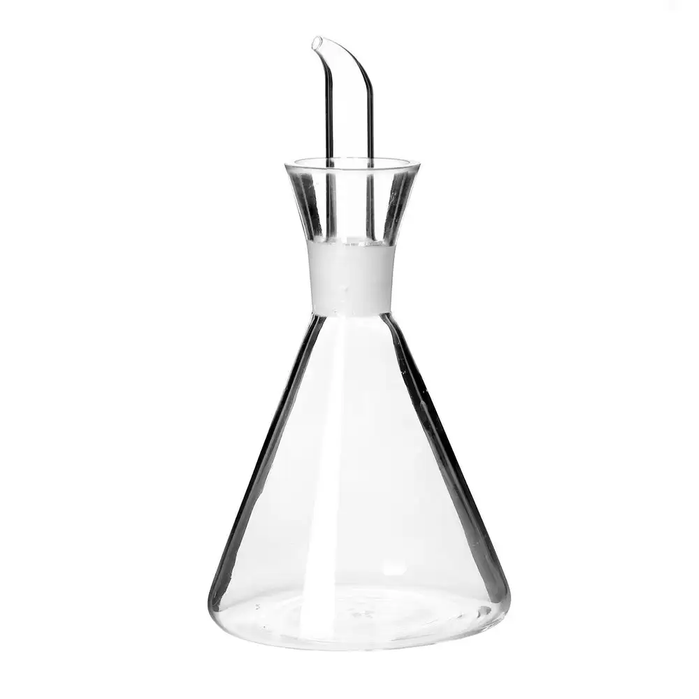 Lola Home Aceitera antigoteo mediana de cristal transparente de 250 ml