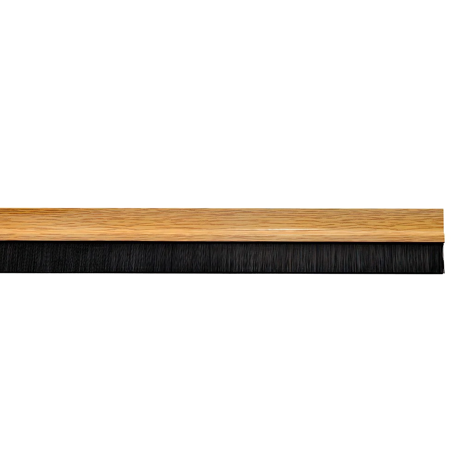 SANCO STORE - WOLFPACK LINEA PROFESIONAL Burlete Puerta Pvc Roble Con Cepillo 1 Metro
