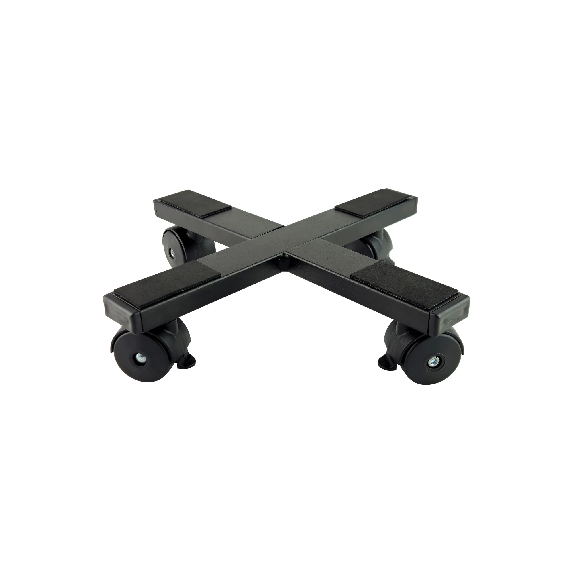 Carro para plantas de acero Tecnokit para interiores y exteriores, para macetas redondas y cuadradas, soporte para macetas de 30 cm y 40 cm con ruedas.
