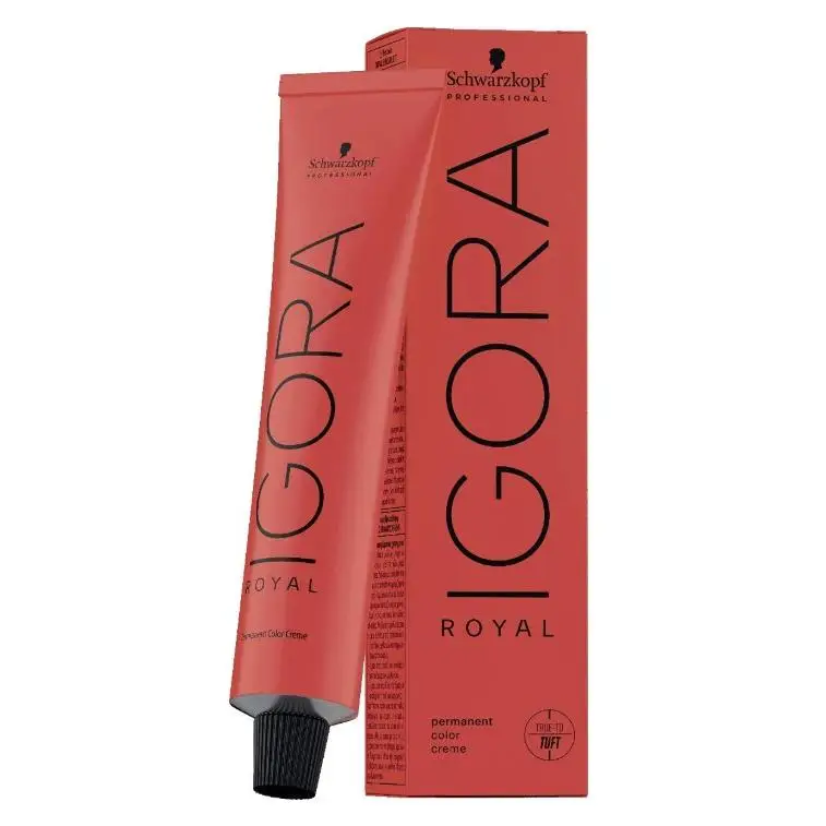 Schwarzkopf -Tinte 60 mL - Igora Royal Coloración Permanente en Crema para el Cabello - PROFESIONAL