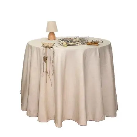 LaFábricadelasTelas - Falda Mesa Camilla Redonda otoño- invierno. Fabricado en España. Faldón Faldilla enagüilla, nagüilla. Calidad chenilla, caliente, suave, y de calidad. Color marfil, crudo, beige,