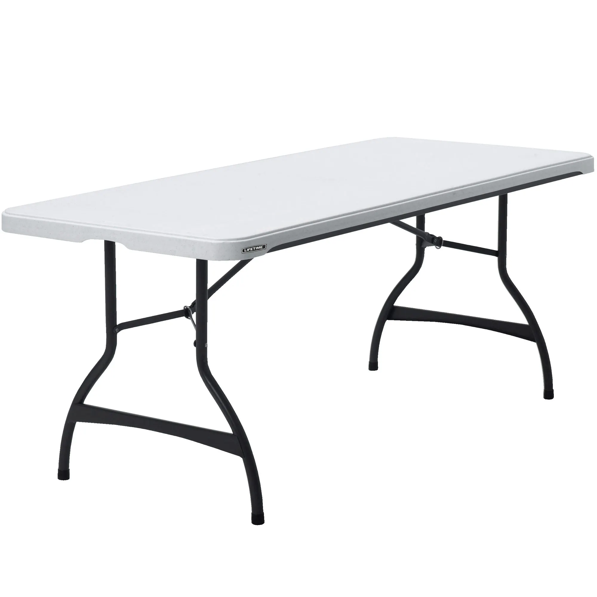 Lifetime - Mesa rectangular ultrarresistente blanca, 6 personas, medidas 182x76x74 cm, máx. peso soportado 907 kg, mesa exterior e interior para jardín, terraza, eventos y catering, camping