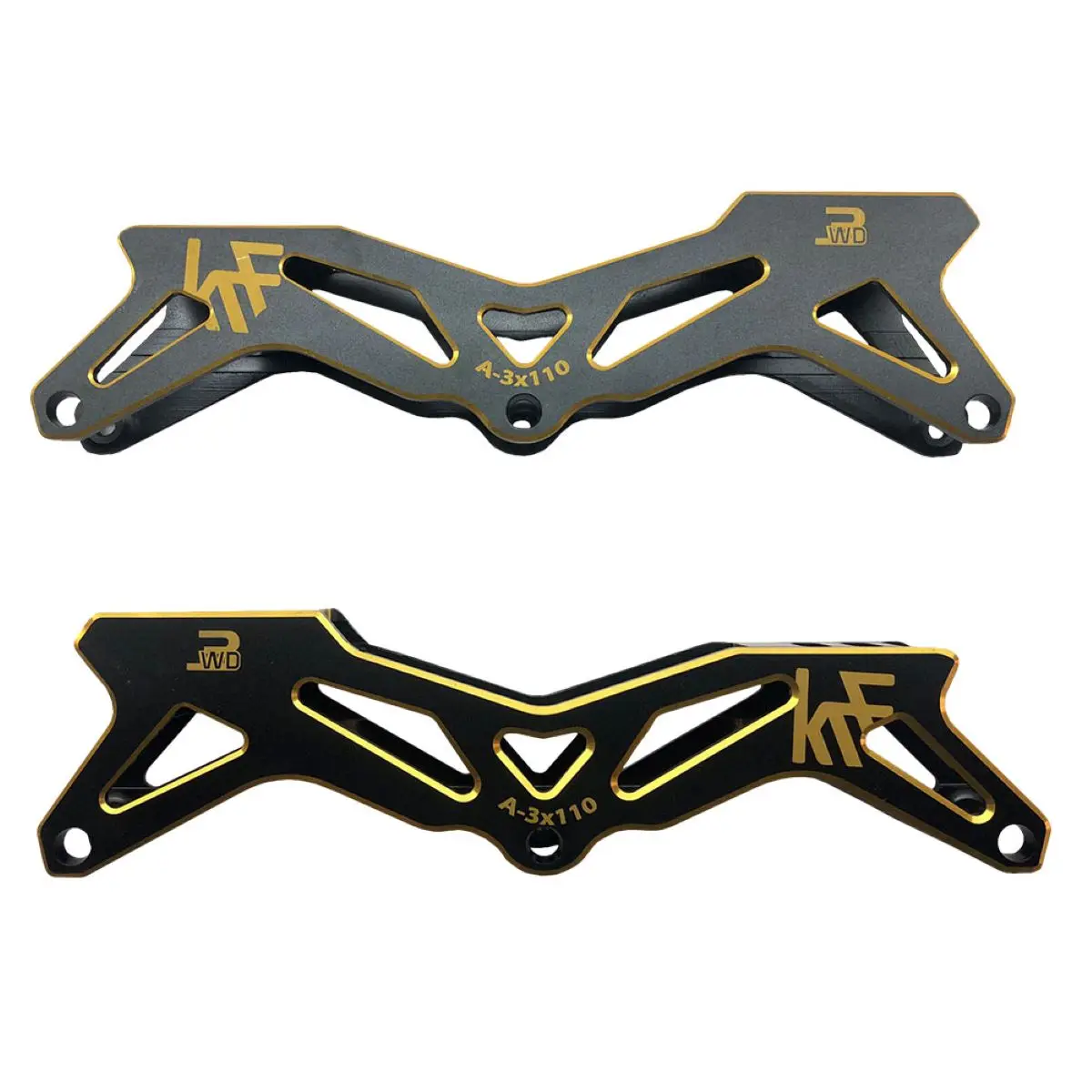 GUÍA PARA PATINES 3x110 NEGRO/ORO 255MM 2 UDS