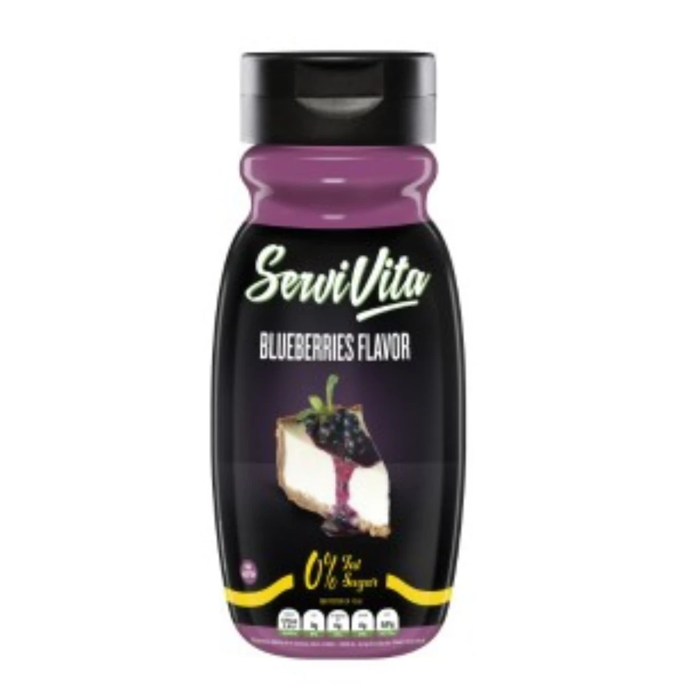 ServiVita Sirope ServiVita Blueberries Flavor - 320 ml - sin Azúcar, sin Grasas y Bajo en Sal