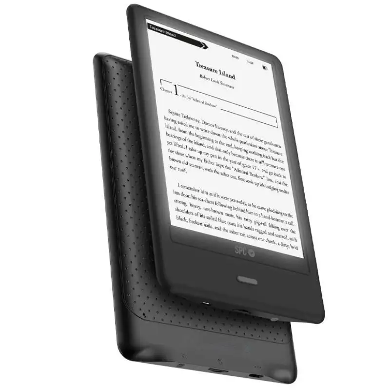 SPC Dickens Light 2 Pro – Libro electrónico Pantalla táctil de 6 pulgadas E-Ink |   Brillo y Temperatura de Color Ajustables |   8GB más de 8000 libros |   1 mes de autonomía |   Ligero y Fino |   USB-C |   negro