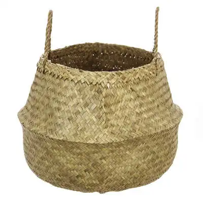 Factory Cuadros - Cesta Plegable Danilo Caña Natural / Macetero Planta - Dimensión 40 X 41 Cm