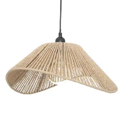 Factory Cuadros Lámpara Colgante de Cuerda Gijón 45cm - Estilo Natural
